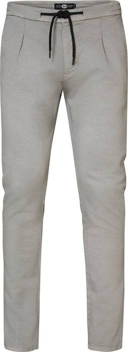 Petrol Industries - Heren Chino met trekkoord - Grijs - Maat W28L34