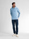 Petrol Industries - Heren Comfortabele Hoodie Driftwood - Blauw - Maat M