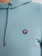 Petrol Industries - Heren Comfortabele Hoodie Driftwood - Blauw - Maat S
