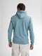 Petrol Industries - Heren Comfortabele Hoodie Driftwood - Blauw - Maat M
