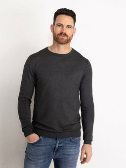 Petrol Industries - Heren Essential Crewneck Knit - Grijs - Maat XXL