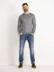 Petrol Industries - Heren Essential Crewneck Knit - Grijs - Maat XXL