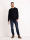 Petrol Industries - Heren Essential Crewneck Sweater - Zwart - Maat S