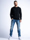 Petrol Industries - Heren Essential Crewneck Sweater - Zwart - Maat S