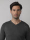 Petrol Industries - Heren Essential V-Neck Knit - Grijs - Maat S