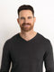 Petrol Industries - Heren Essential V-Neck Knit - Grijs - Maat S