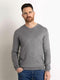 Petrol Industries - Heren Essential V-Neck Knit - Grijs - Maat XXXL