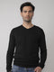 Petrol Industries - Heren Essential V-Neck Knit - Zwart - Maat S