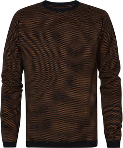 Petrol Industries - Heren Fijngebreide pullover Mokena - Zwart - Maat XL