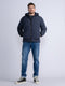 Petrol Industries - Heren Gevoerde Jas Northbrook - Blauw - Maat XL