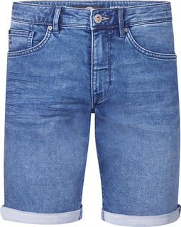 Petrol Industries - Heren Jackson Stretch Denim Short Sailfish - Blauw - Maat XXXL