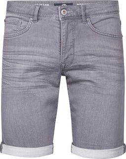 Petrol Industries - Heren Jackson Stretch Denim Short Sailfish - Grijs - Maat L