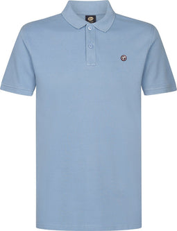 Petrol Industries - Heren Klassieke Polo Dolphin - Blauw - Maat S