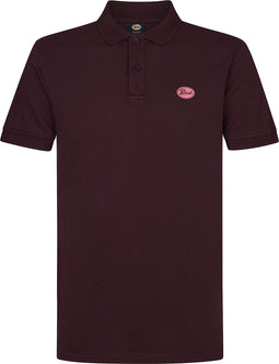 Petrol Industries - Heren Klassieke polo - Rood - Maat L