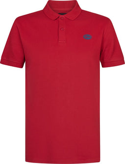 Petrol Industries - Heren Klassieke polo - Rood - Maat S