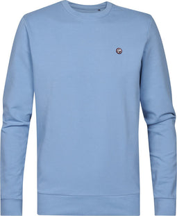 Petrol Industries - Heren Logo Sweater Seaviewpark - Blauw - Maat S