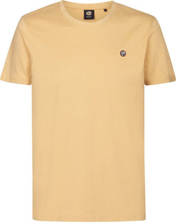 Petrol Industries - Heren Logo T-shirt Windward - Geel - Maat XL