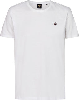 Petrol Industries - Heren Logo T-shirt Windward - Wit - Maat L