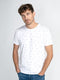 Petrol Industries - Heren Mini Fish T-Shirt - Wit - Maat L