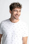 Petrol Industries - Heren Mini Fish T-Shirt - Wit - Maat L