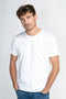 Petrol Industries - Heren Mini Fish T-Shirt - Wit - Maat L