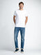 Petrol Industries - Heren Mini Fish T-Shirt - Wit - Maat L