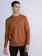 Petrol Industries - Heren Ribgebreide Trui Crest Hill - Bruin - Maat XXXL
