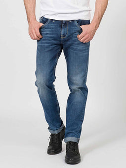 Petrol Industries - Heren Riley Regular Fit Jeans - Blauw - Maat W30L34