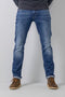 Petrol Industries - Heren Russel Regular Tapered Fit Jeans - Blauw - Maat W38L32