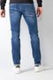 Petrol Industries - Heren Seaham Classic Slim Fit Jeans - Blauw - Maat W29L32