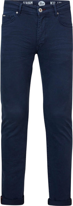 Petrol Industries - Heren Seaham Coloured Slim Fit Jeans - Blauw - Maat W28L34