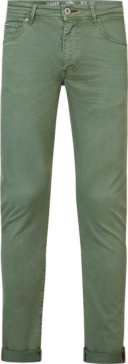 Petrol Industries - Heren Seaham Coloured Slim Fit Jeans - Groen - Maat W29L34