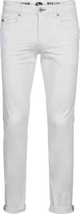 Petrol Industries - Heren Seaham Coloured Slim Fit Jeans - Wit - Maat W29L34