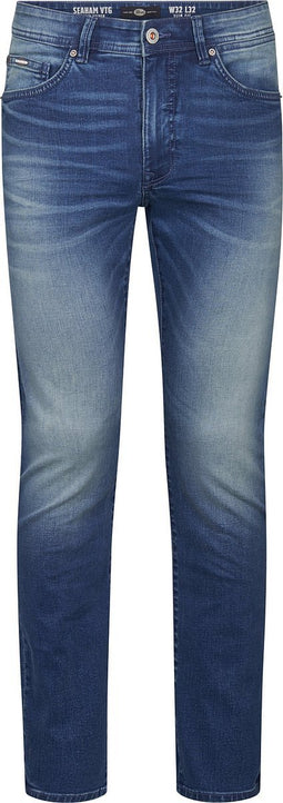 Petrol Industries - Heren Seaham Slim Fit Jeans Everglades - Blauw - Maat W36L34