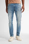 Petrol Industries - Heren Seaham Slim Fit Jeans Everglades - Blauw - Maat W28L32