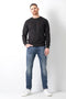 Petrol Industries - Heren Seaham Slim Fit Jeans - Zwart/Blauw - Maat W29L32