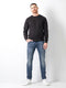 Petrol Industries - Heren Seaham Slim Fit Jeans - Zwart/Blauw - Maat W29L34
