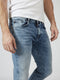 Petrol Industries - Heren Seaham VTG Slim Fit Jeans - Blauw - Maat W28L30