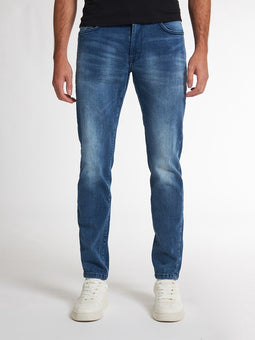 Petrol Industries - Heren Sherman Slim Fit Jeans - Blauw - Maat W32L34