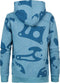 Petrol Industries - Jongens All-Over Print Hoodie Palatine - Blauw - Maat 92