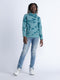 Petrol Industries - Jongens All-Over Print Hoodie Palatine - Blauw - Maat 92