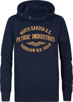 Petrol Industries - Jongens Artwork Hoodie Schaumburg - Blauw - Maat 140