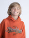 Petrol Industries - Jongens Artwork Hoodie Tinley Park - Oranje - Maat 116