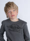 Petrol Industries - Jongens Artwork Sweater Downers Grove - Grijs - Maat 104