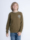 Petrol Industries - Jongens Artwork Sweater Elmhurst - Groen - Maat 140