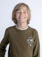 Petrol Industries - Jongens Artwork Sweater Elmhurst - Groen - Maat 140