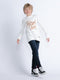Petrol Industries - Jongens Artwork Sweater Wheaton - Wit - Maat 116