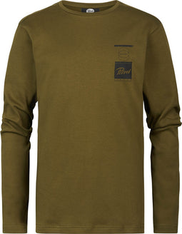 Petrol Industries - Jongens Artwork T-Shirt Steamwood - Groen - Maat 92