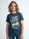 Petrol Industries - Jongens Logoprint T-shirt - Blauw - Maat 176