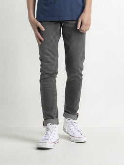 Petrol Industries - Jongens Nolan Narrow Fit Jeans - Grijs - Maat 92